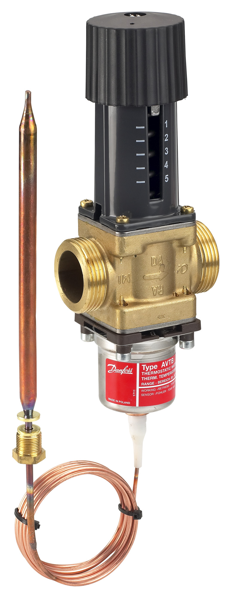 Danfoss Temperaturregler AVTB 25 G 11/4 A, 20-60 C, Kvs 5,5