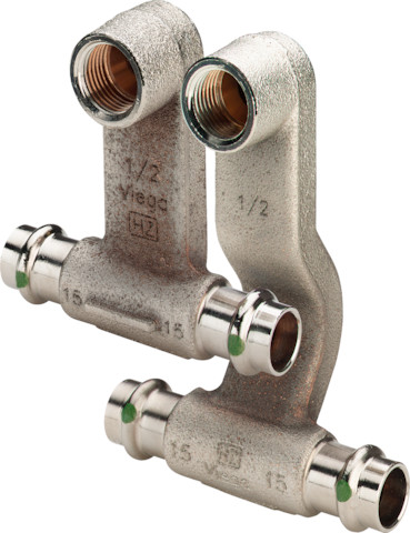 Viega Anschlussset SC Profipress Therm 2273.1 in 15mm x G1/2 x 15mm Rg verni.