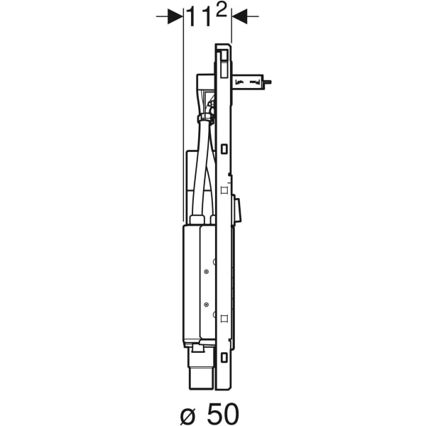 Geberit GIS Set Geberit ONE Waschtisch für ONE Wandarmatur, mit UP-Drehsiphon B90