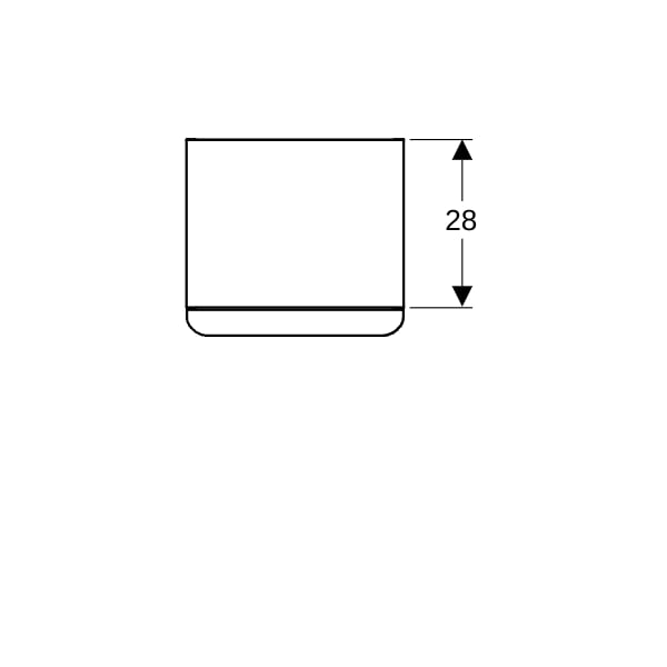 Geberit Smyle Seitenschrank, eckig mit einer Tür re, 36x60x32,6cm, sandgrau