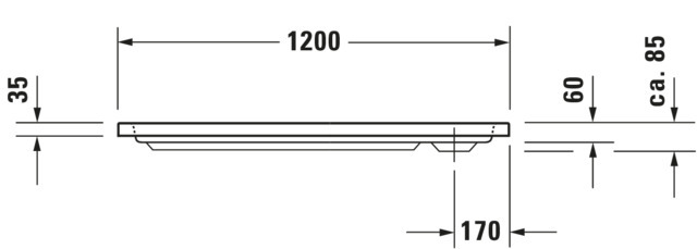 DU D-Code Duschwanne, Rechteckig, 1200x800x85 mm, Weiß, Sanitäracryl, Anti