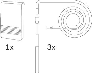 BOSCH Zub. Solewärmepumpen Fühlerset 1 für Kupfer-/Edelstahlrohrinstallationen