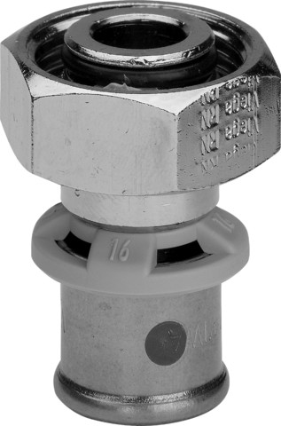 Viega Verschraubung mit SC Sanfix P 2181 in 16mm x G3/4 Rotguss vernickelt