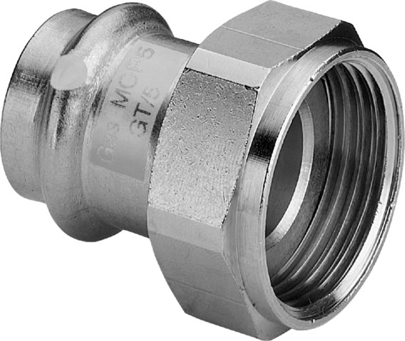 Viega Verschraubung SC Sanpress Inox G 0263.1 für Gas in 42mmxG2 Edelstahl