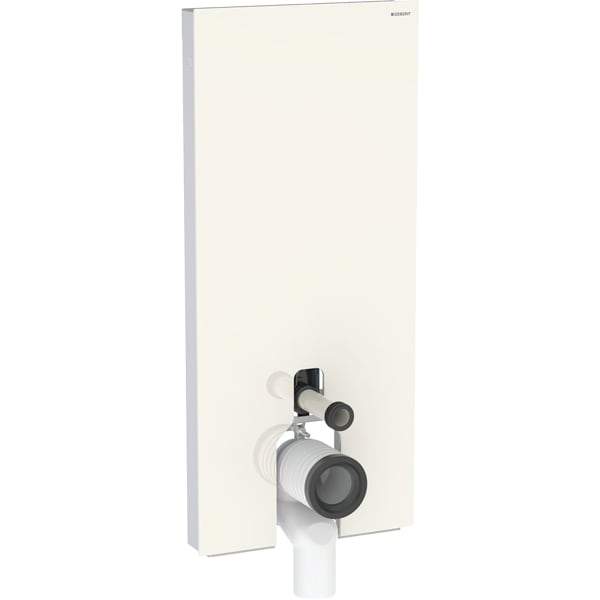 Geberit Monolith Sanitärmodul für Stand-WC 114cm, Glas sand-grau, Aluminium Geberit Monolith Sanitärmodul für Stand-WC 114cm, Glas sand-grau, Aluminium