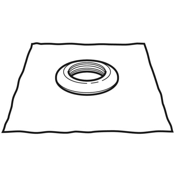 Geberit Feuchtigkeitsabdichtung mit Anschlussfolie Sarnafil PVC d56