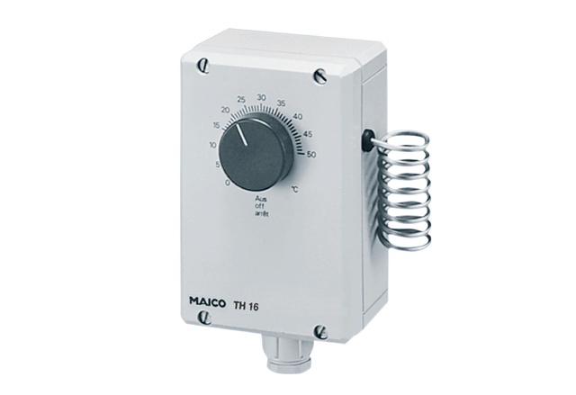 Maico Thermostat TH 16 mit Fernfühler, 16 A Maico Thermostat TH 16 mit Fernfühler, 16 A