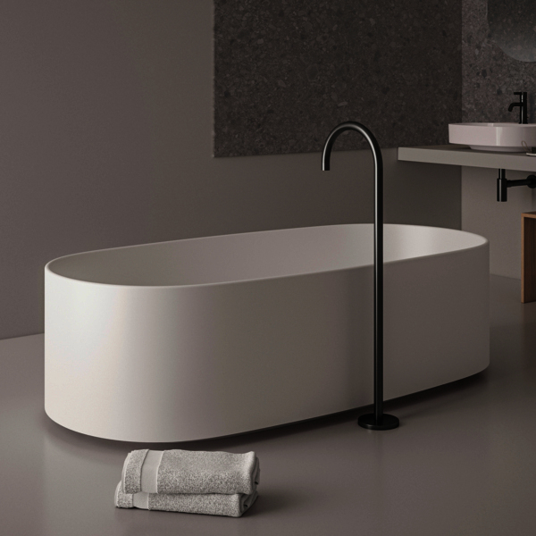 IS freistehende Duo-Badewanne Linda-X 1738x850x495mm Weiß
