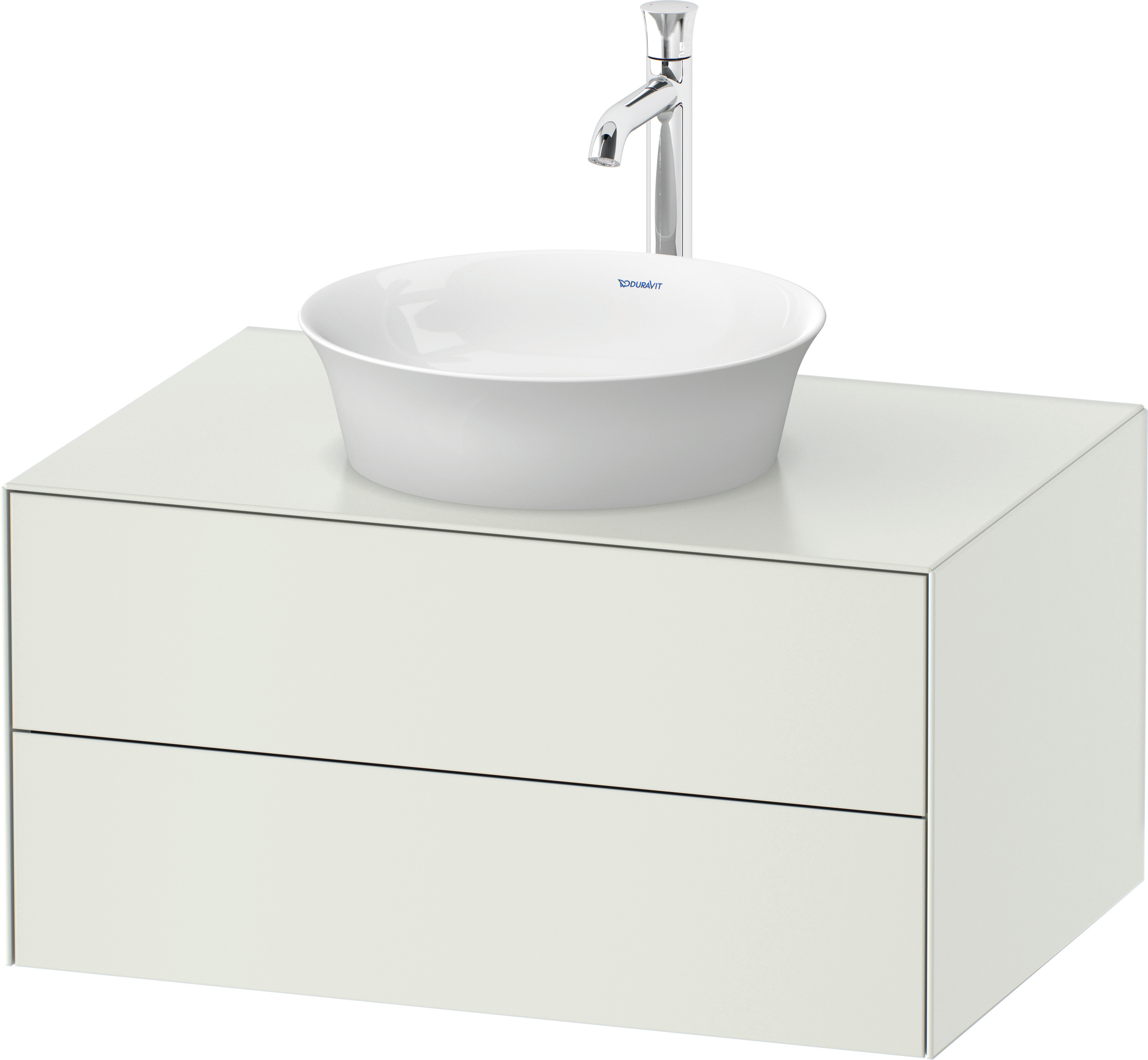 Duravit WTU White Tulip wandhängend, 2 SchKa 408x800x550mm, Weiß Seidenmatt ohne ES