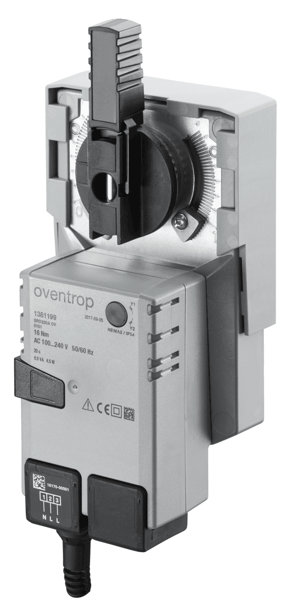 OVENTROP-Stellmotor für Rückschichtkugelhahn