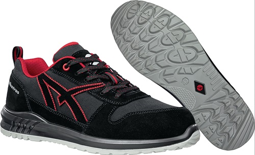 Berufsschuh CLIFTON ST LOW Gr.43 schwarz/rot hydrophobiertes Leder Berufsschuh CLIFTON ST LOW Gr.43 schwarz/rot hydrophobiertes Leder