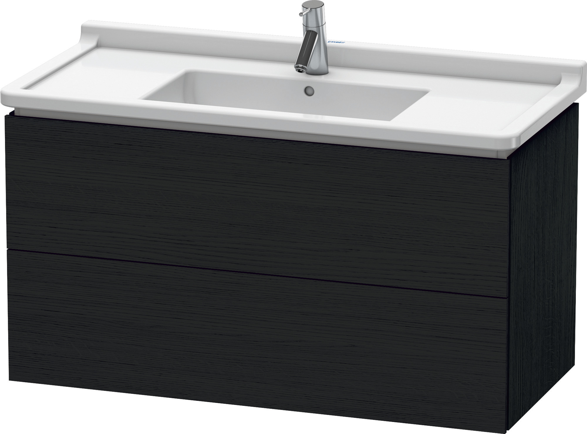Duravit WTU wandh. L-Cube 469x1020x558mm, 2 SchKa, 030410, Eiche Schwarz