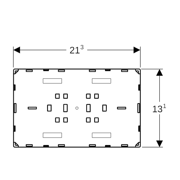 Geberit Sigma Abdeckplatte, flächenbündig kundenspez.