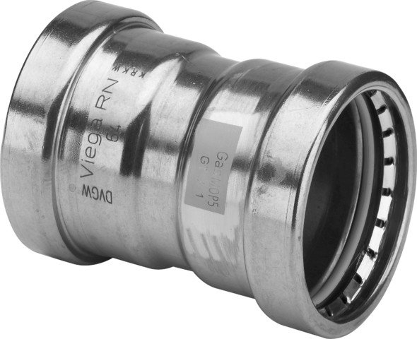 Viega Muffe Profipress G XL 2615XL für Gas in 64,0mm Kupfer