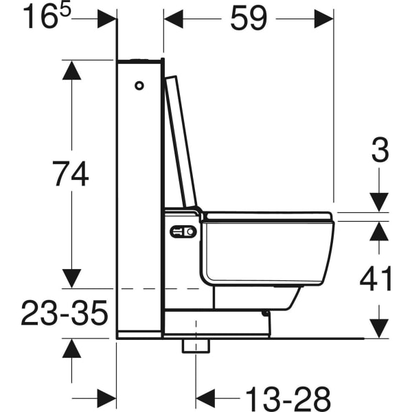 Geberit Geberit AquaClean Mera Classic WC-Komplettanlage AP Stand-WC Glas weiß