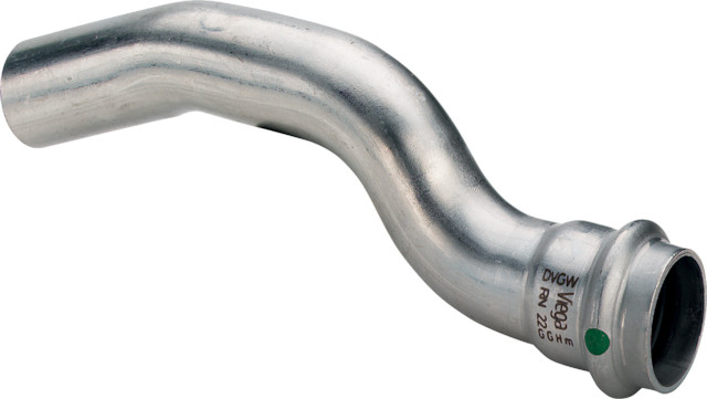 Viega Überbogen mit SC Sanpress Inox 2327 in 15mm Edelstahl