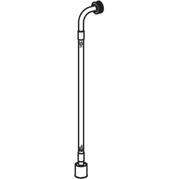 Geberit Panzerschlauch 3/8"-1/2" 90Gr f. Geberit AquaClean Tuma Aufsatz Geberit Panzerschlauch 3/8"-1/2" 90Gr f. Geberit AquaClean Tuma Aufsatz