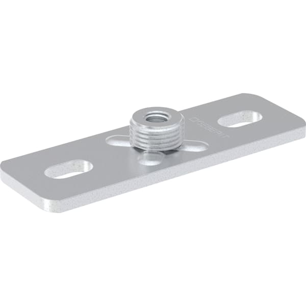 Geberit Grundplatte eckig 2-Loch mit Gewindemuffe M10 / G1/2