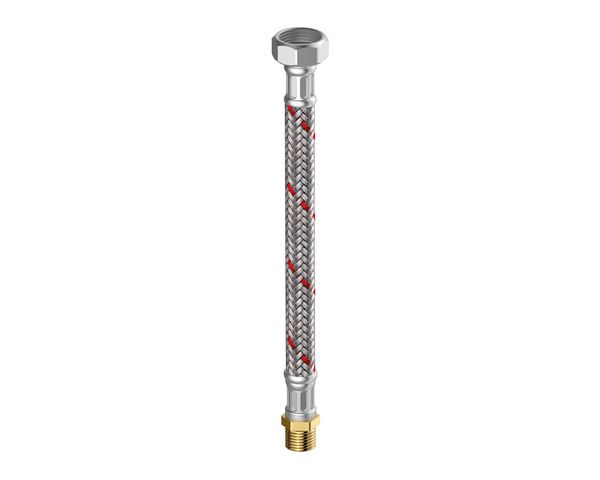 Flamco Meiflex Panzerschlauch Heizung/Klima 3/4" IG x 3/4" AG, 300 mm, InnenD 12mm