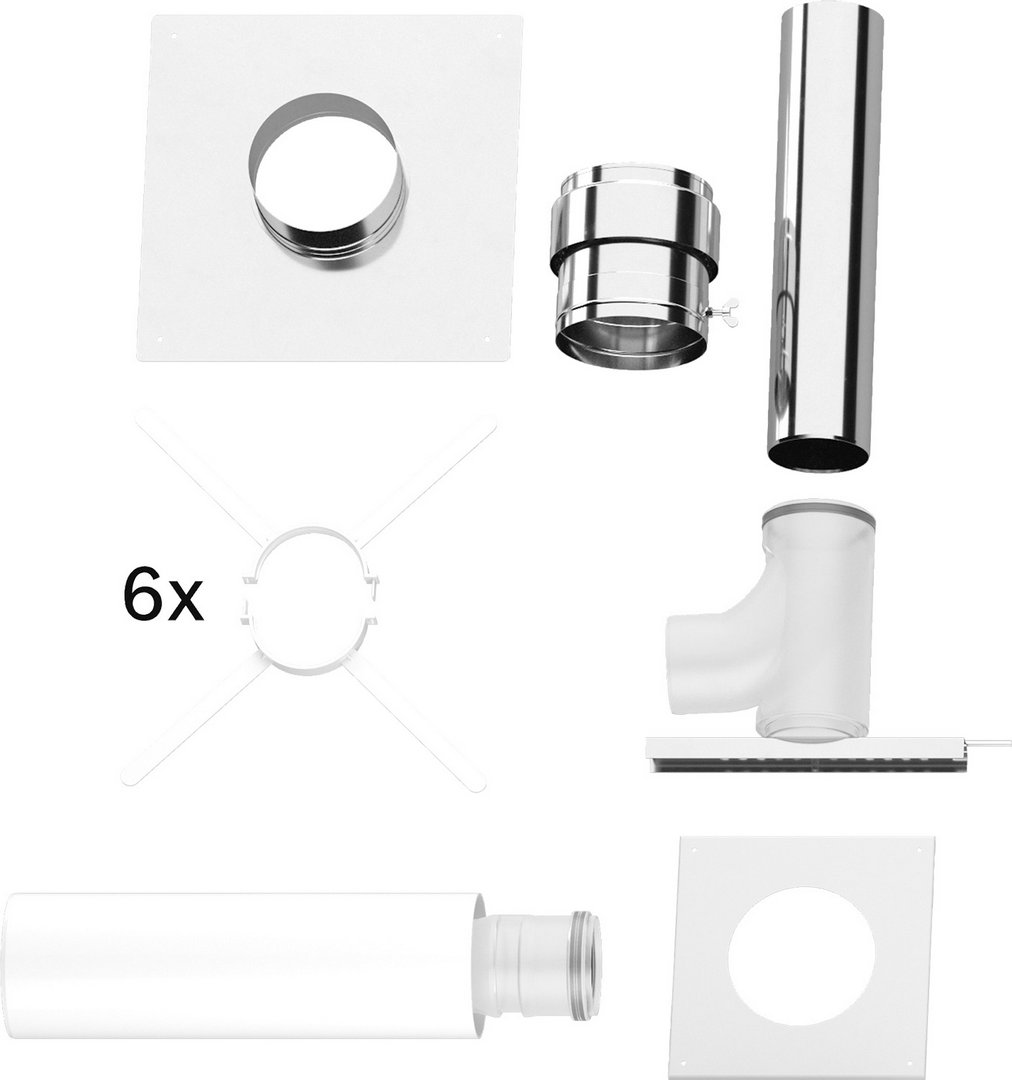 BOSCH Abgaszubehör FC-Set110 Gbsatz Kaskade C93x im Schacht d:110/160