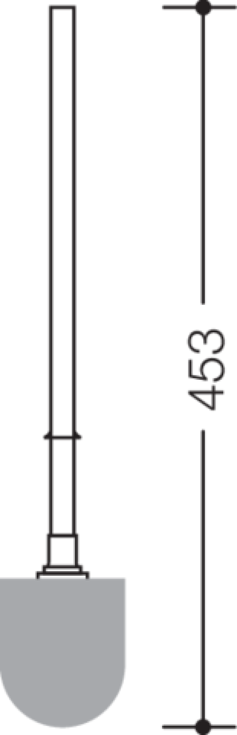 HEWI WC-Bürste der Serie 477 reinweiß