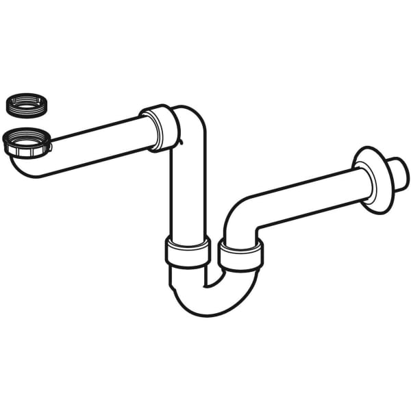 Geberit Rohrbogengeruchsverschluss für WT Raumsparmodell Abgang horiz. 5/4''x40