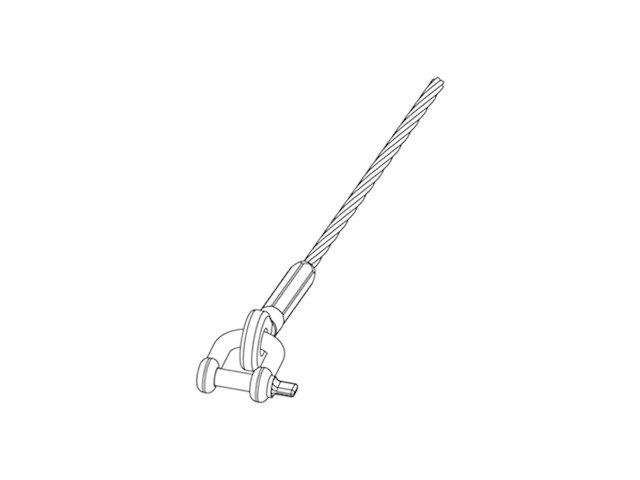 GRUNDFOS Zubehör Seil-Stahl D7mm,15m+10mm Schäkel,1.4401