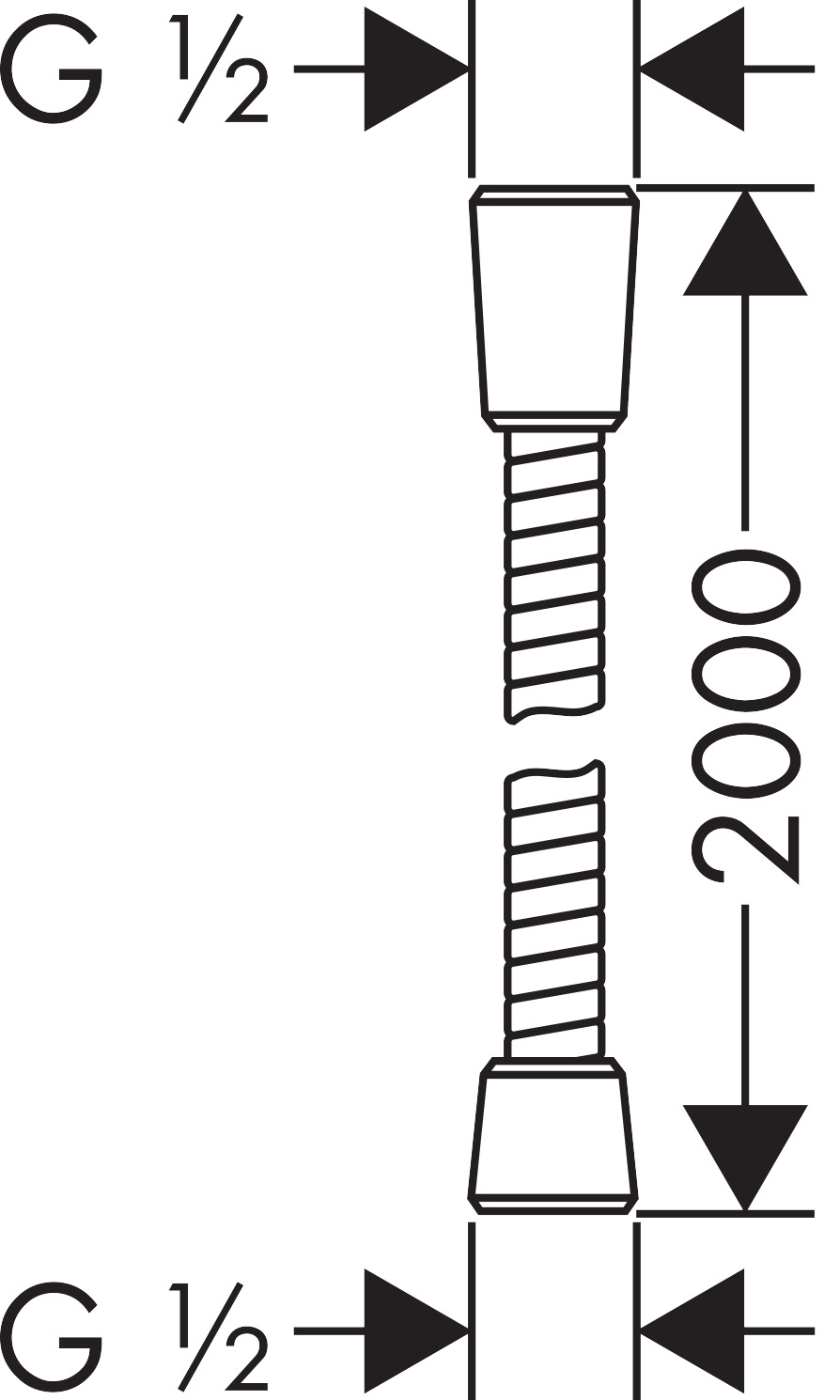 Hansgrohe Brausenschlauch Sensoflex 2000mm chrom