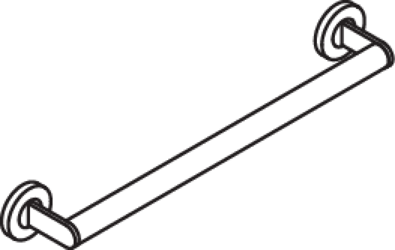 HEWI Haltegriff, d:30, L:500mm, chrom