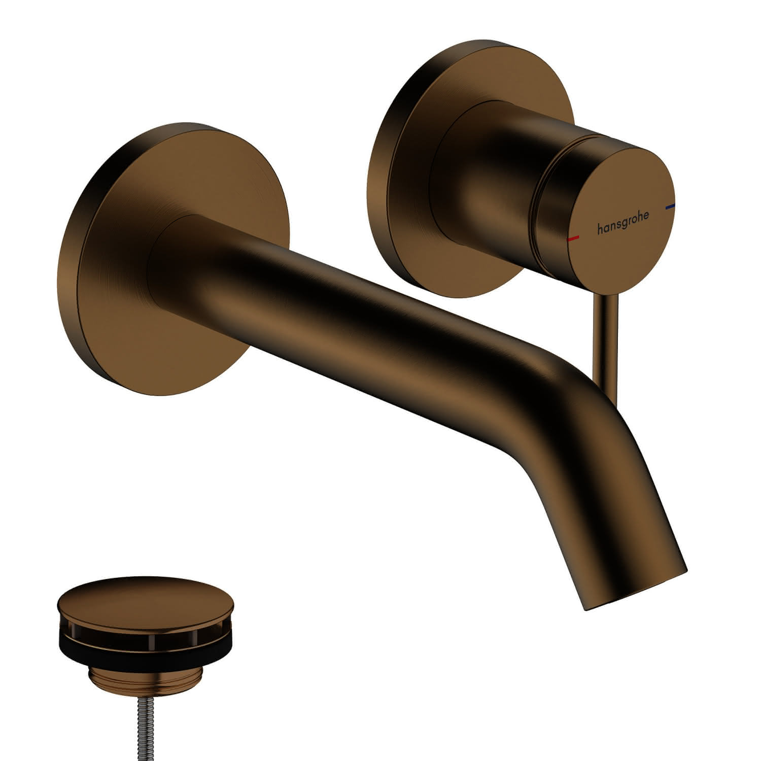 Hansgrohe 2-Loch Waschtischmischer Unterputz Tecturis S F-Set 165 mm Auslauf BBR
