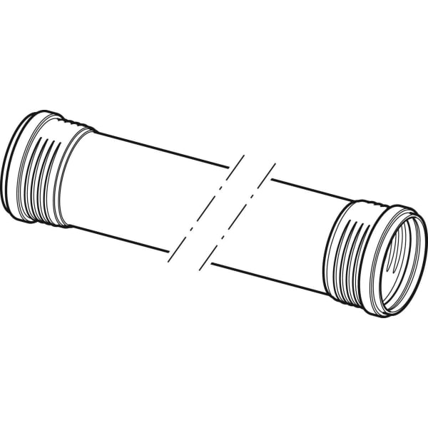 Geberit Silent-PP Rohr mit zwei Muffen d90x3,1 L:100cm