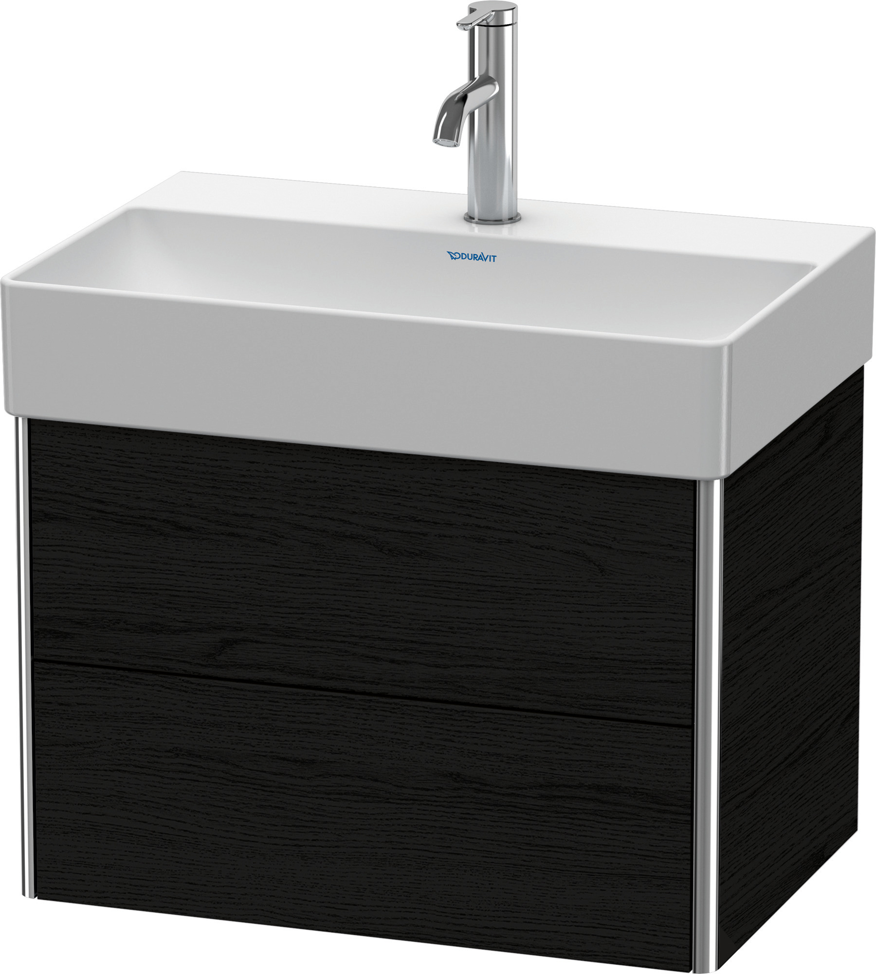 Duravit WTU XSquare 397x584x390mm 2 Schubkästen, Eiche Schwarz