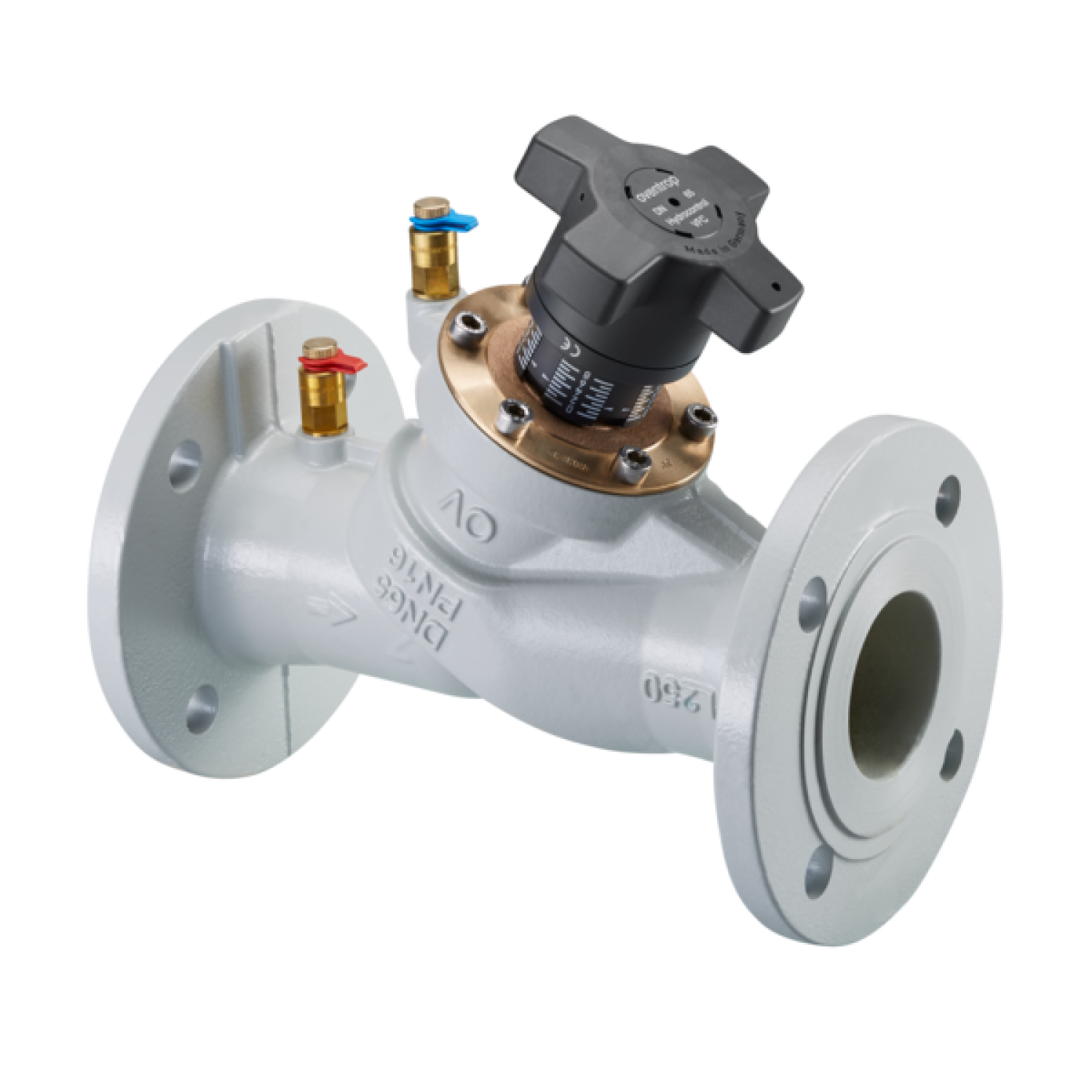 OVENTROP-Strangreg.Vent.Hydrocontrol VFC DN125, PN16,Flansch/ANSI,2 Meßvent.,GG25
