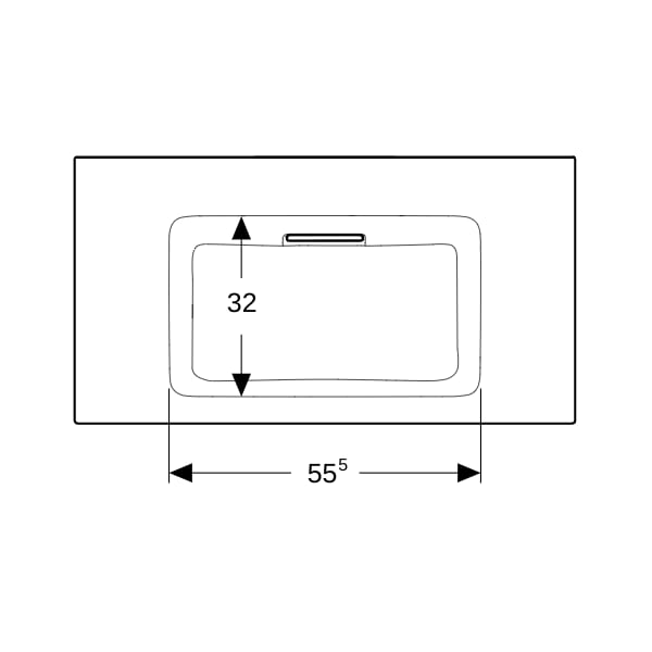 Geberit ONE MWT 90x48cm, CleanDrain o. Hl., o. Ül., weiß, KeraTect/weiß glzd