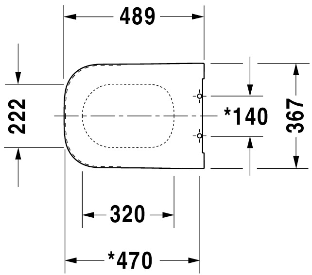 DU WC-Sitz Happy D.2 ohne SoftClose Scharniere edelstahl, lang, weiß