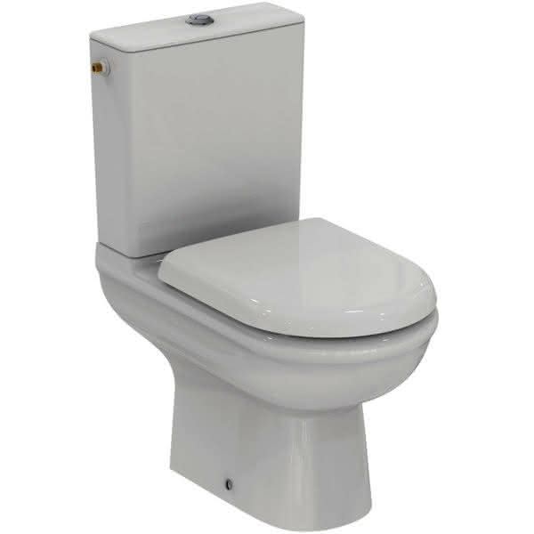 IS StandWC-Kombipaket Exacto,o.Spülrand, mit Softclosing, 365x620x780mm, Weiß