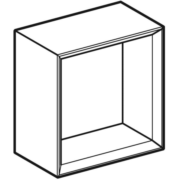Geberit Wandbox quadratisch 22,5x23,3x13,2cm, weiß matt