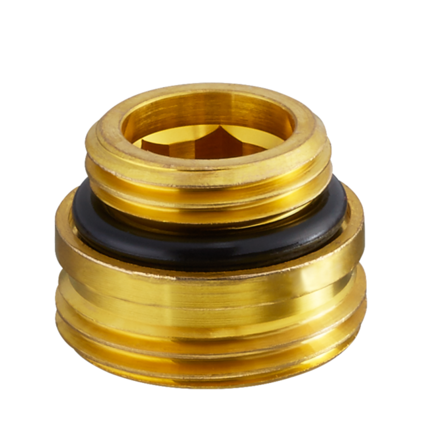 OVENTROP-Einschraubstutzen f.Multiflex F 1/2"AG x G 3/4"AG, Ms, roh, Set=10 Stück