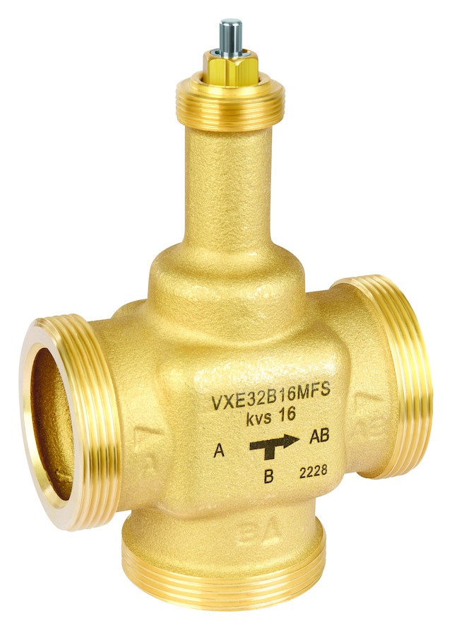 Resideo Dreiwegeventil VXE-M, PN16 DN 32, kvs 16, flach dichtend, stetig Resideo Dreiwegeventil VXE-M, PN16 DN 32, kvs 16, flach dichtend, stetig