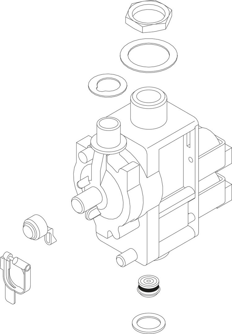 BOSCH Ersatzteil TTNR: 8738717480 Gasarmatur