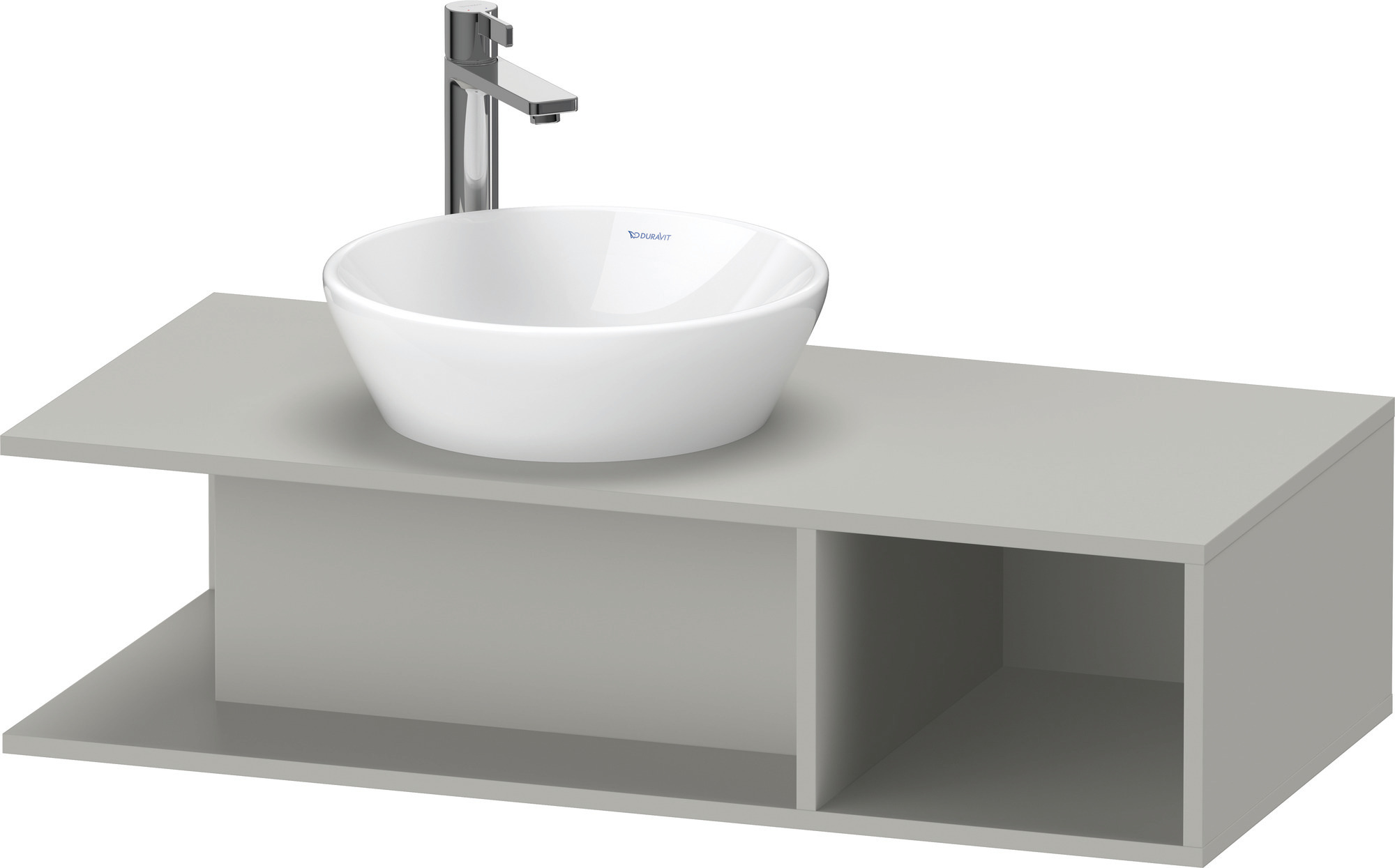 Duravit D-Neo WTU wandh.,1 offenes Fach r., 260x1000x480mm, Betongrau Matt