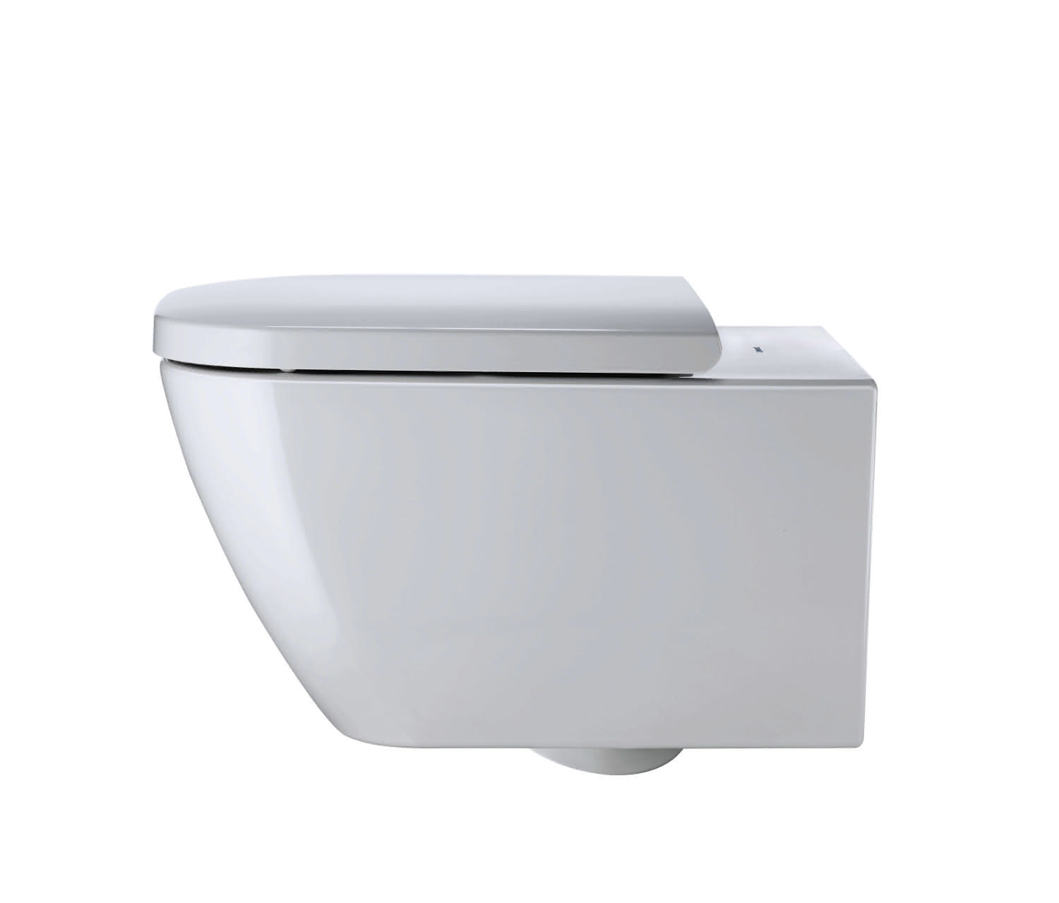 DU Wand-WC Happy D.2 540 mm Tiefspüler, rimless, Durafix, weiß