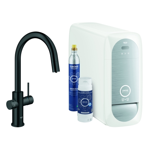 GROHE Starterkit GROHE Blue Home 31541 azb. Mouss. BT/WIFI C-Ausl. velvet black