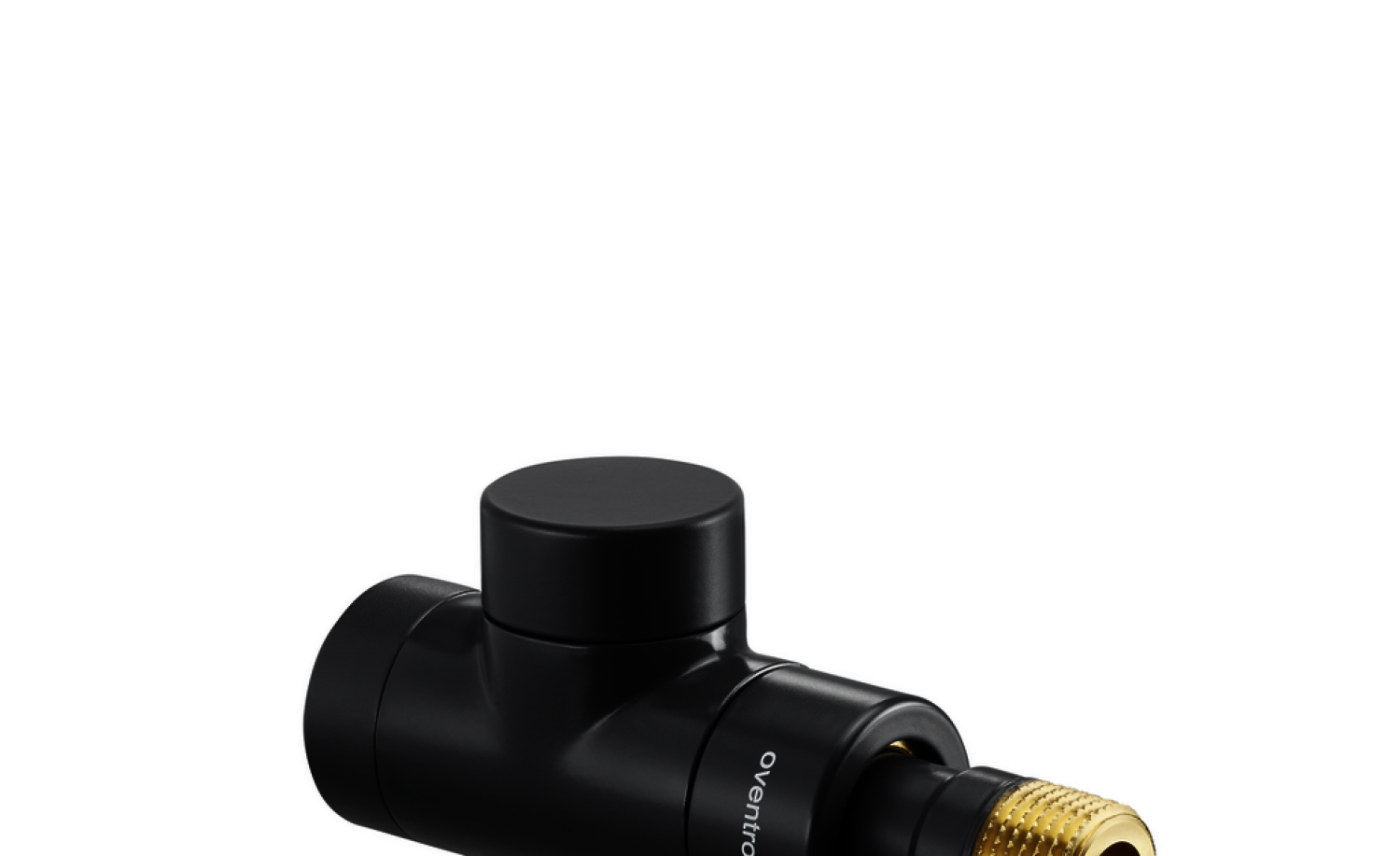 OVENTROP-HK-Verschraubung "Combi E" DN15, 1/2", PN10, Durchgang, anthrazit