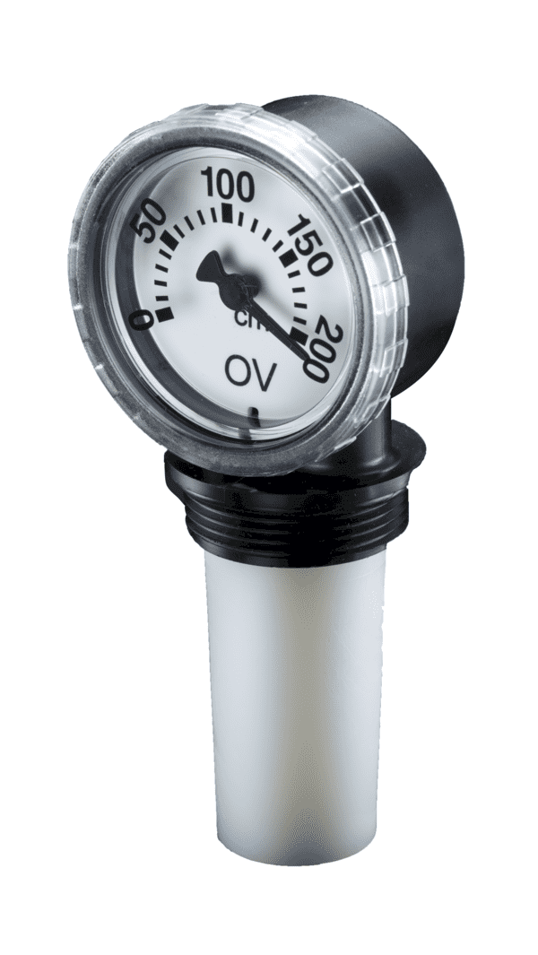 OVENTROP-Mechanischer Inhaltsanzeiger stufenlos einstellbar, 1 1/2", 0-200 cm