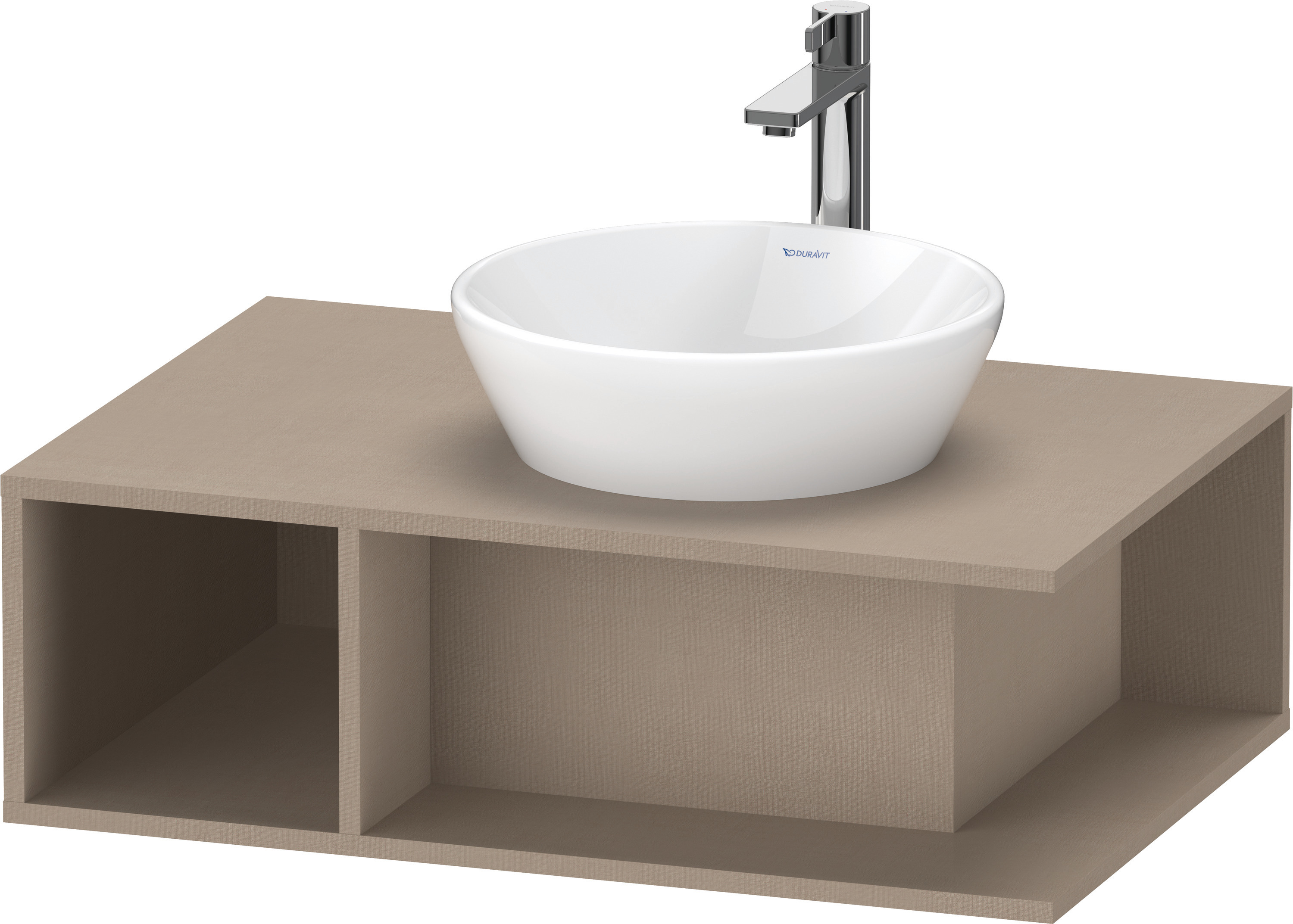 Duravit D-Neo WTU wandh.,1 offenes Fach l., 260x800x550mm, Leinen