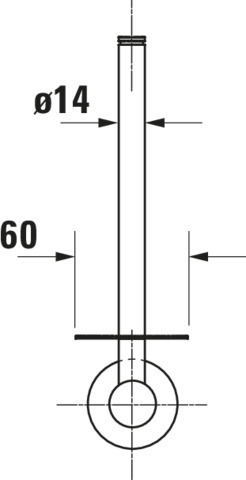 DU D-Code Ersatzrollenhalter,  Chrom