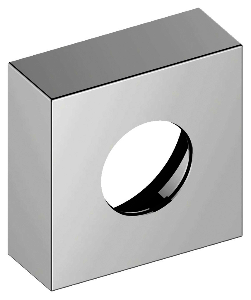 KEUCO Verlängerungs-Rosette IXMO 59553, THM eckig, 25 mm, Nickel gebürstet