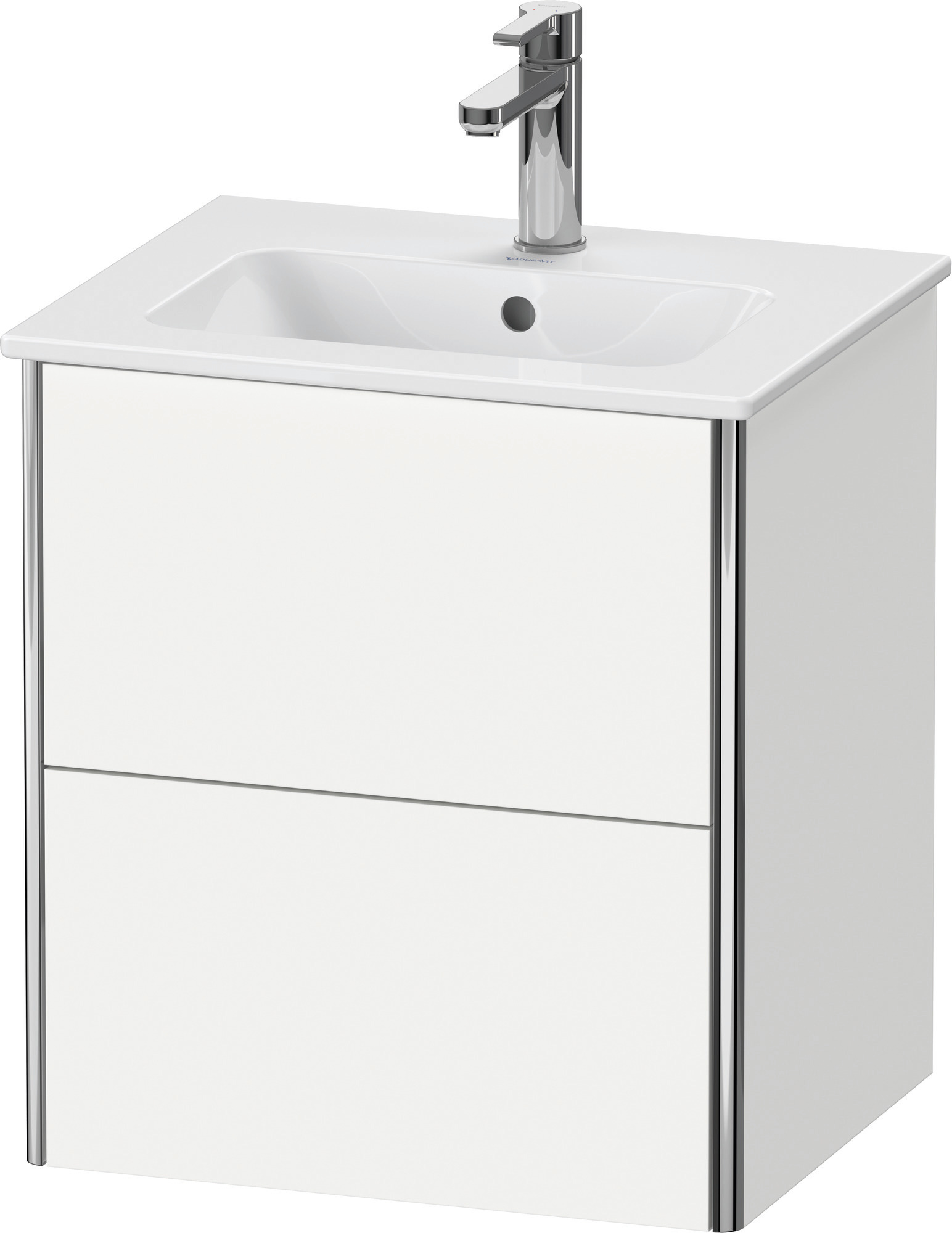 Duravit WTU XSquare wandhängend, 2 Schubk. 560x510x418mm, Weiß Matt