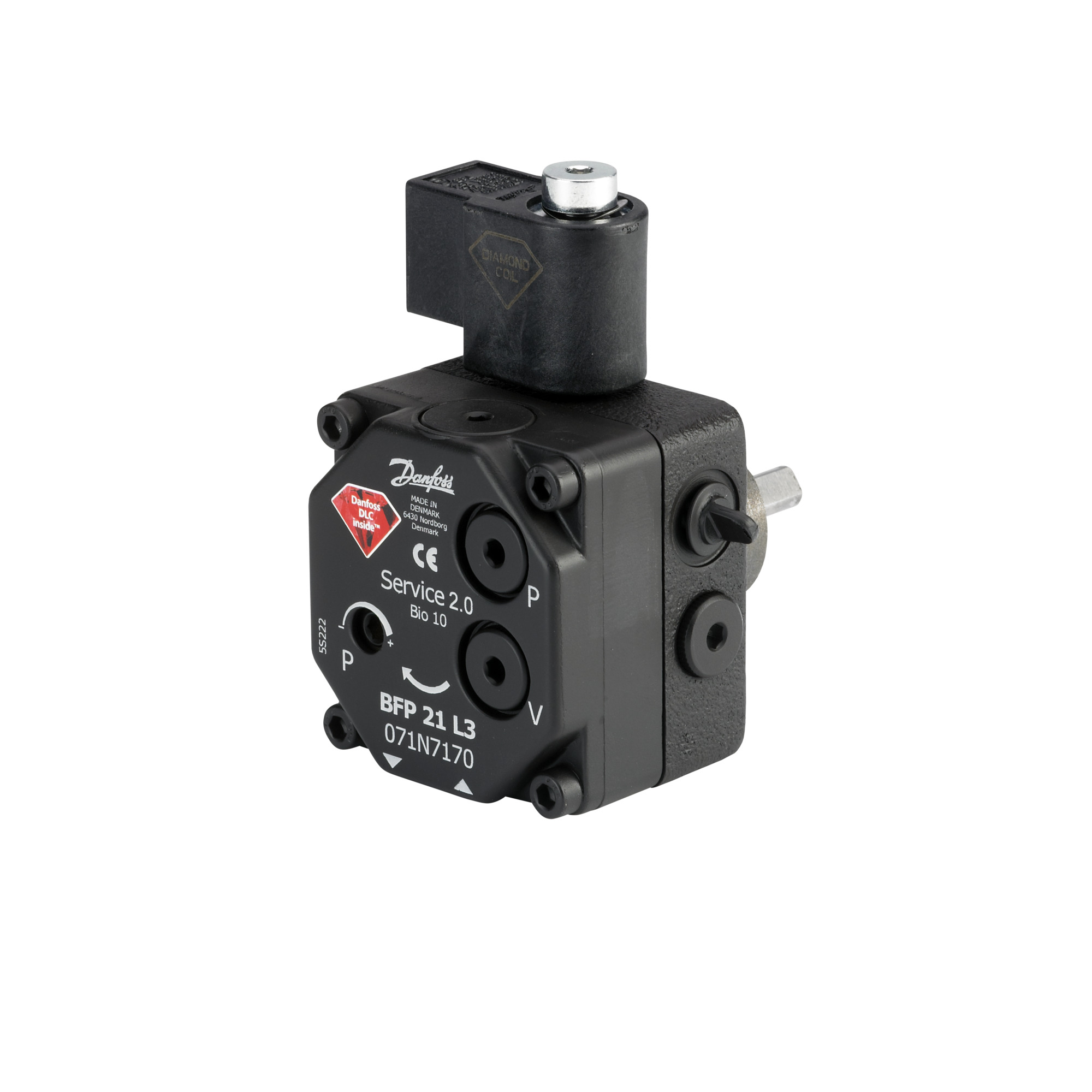 Danfoss Ölbrennerpumpe BFP LE21 L3 Düsenanschl: links,Drehrich. li,16 l/h